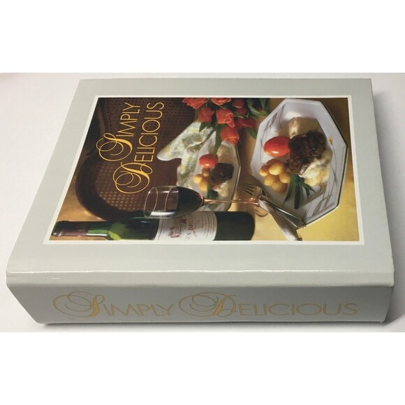 Simply Delicious Recipe 2 Ring Binder Cooking Vintage Menu Meal Planning RGUC - Picture 2 of 16